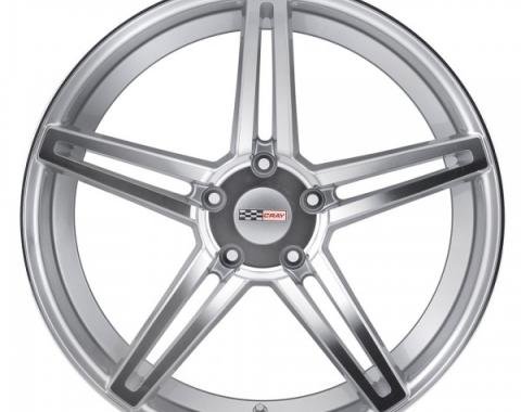 Corvette Wheel, Cray Brickyard, 20x10.5, Rear Only, Silver, 1984-2017