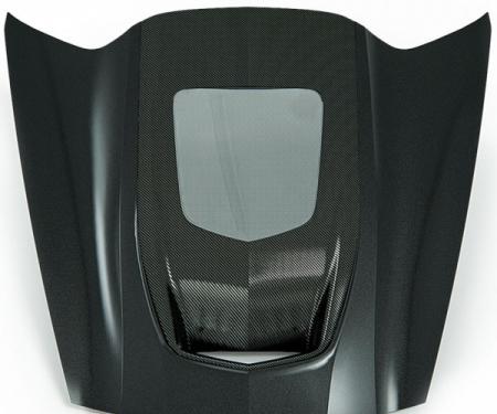 Zero7 Extractor Carbon Fiber Window Hood, Exposed Carbon Cowl | 45-8-023 Corvette 2014-2017