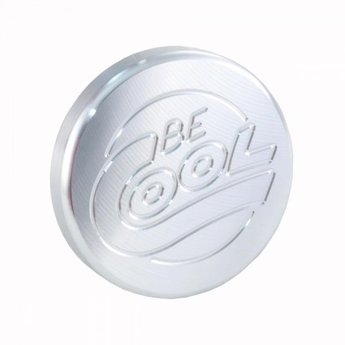 Corvette Radiator Cap, Round, With Natural Finish, Be Cool, 1955-1989