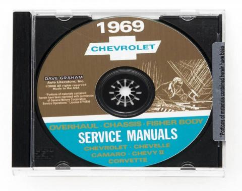 Corvette Service Manual On CD, 1969