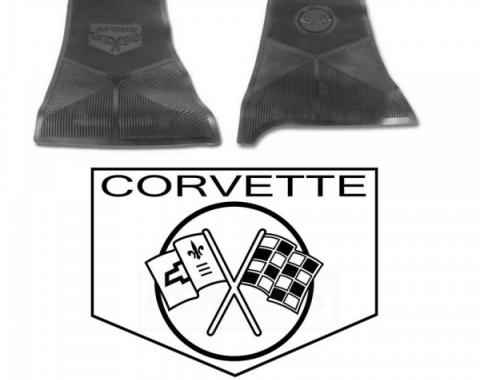 Legendary Auto Interiors Ltd Rubber Floor Mats, With C1 Logo| 25-13658 Corvette 1962
