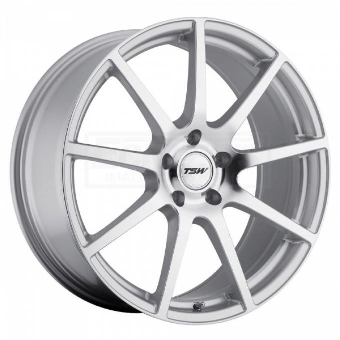 Corvette Wheel, Interlagos, 20x10.5'' Silver, One Piece Wheel, Rear Only, 1984-2017