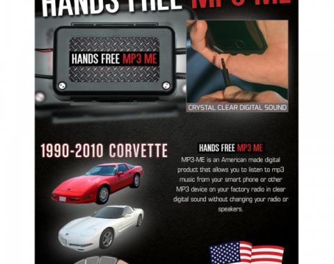 Max Performance MP3 Hidden Hands Free Auxiliary Adapter| RPZ189CV Corvette 1990-2010