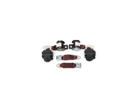 Seatbelt Solutions 1974-1975 Chevrolet Corvette Convertible OE Style Standard Dual Retractable Lap and Shoulder Belts COS7475D2008 | Maroon