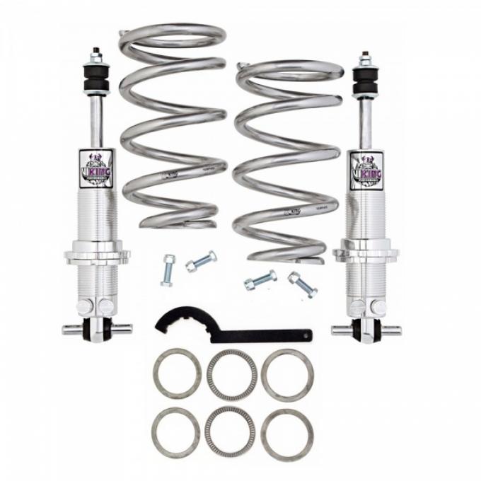 Corvette Shark Bite Front Coilover Susp. Kit, Double Adjustable Shocks, Small Block, 1963-1982