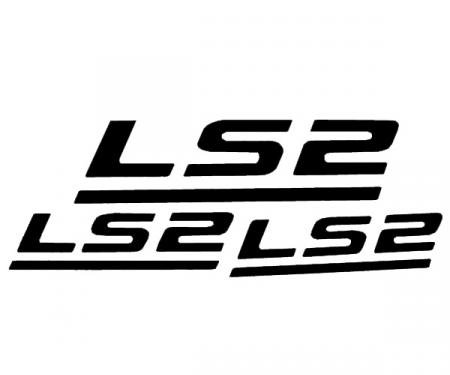 Corvette LS2 Decal Set, Black, 2005-2007