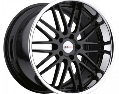Corvette Wheel, Cray Hawk, 20x11'', Rear Only, Gloss Black With Chrome Stainless Lip, 2014-2017