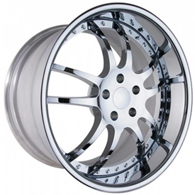 Corvette Wheel Package, Custom Chrome, 19x9.5" Front, 20x11" Rear, 2005-2013