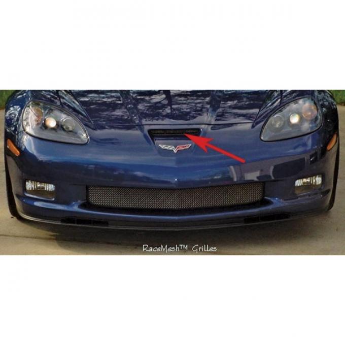 Corvette C6 Grand Sport Custom RaceMesh® Front Nose ScoopGrille, 2006-2013