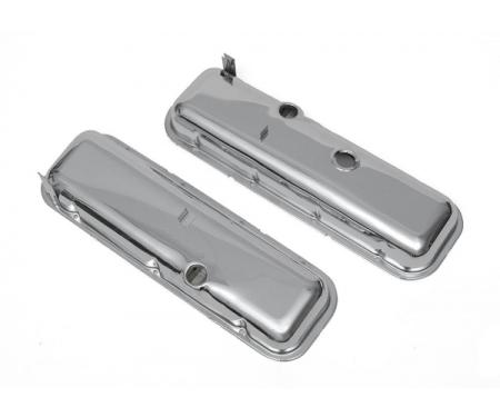 Corvette Valve Covers, Chrome, Non-Power Brake, Big Block, 1965-1974