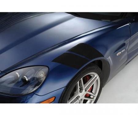 Corvette Fender Stripes, Black, 2005-2013