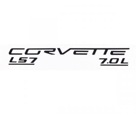 Corvette C6 LS7 Fuel Rail Letter Kit, 2006-2013 |  Black