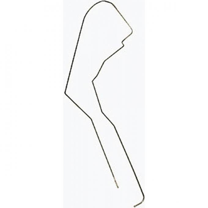 Corvette Gas Tank To Fuel Pump Line, Stainless Steel, 1975-1977