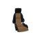 CA 1984-1987 Chevrolet Corvette Custom 100% Leather Seat Covers Standard Black & Saddle 44213
