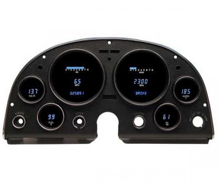 Corvette C2 VFD Series Digital Dash With Blue/Teal Display,1963-1967