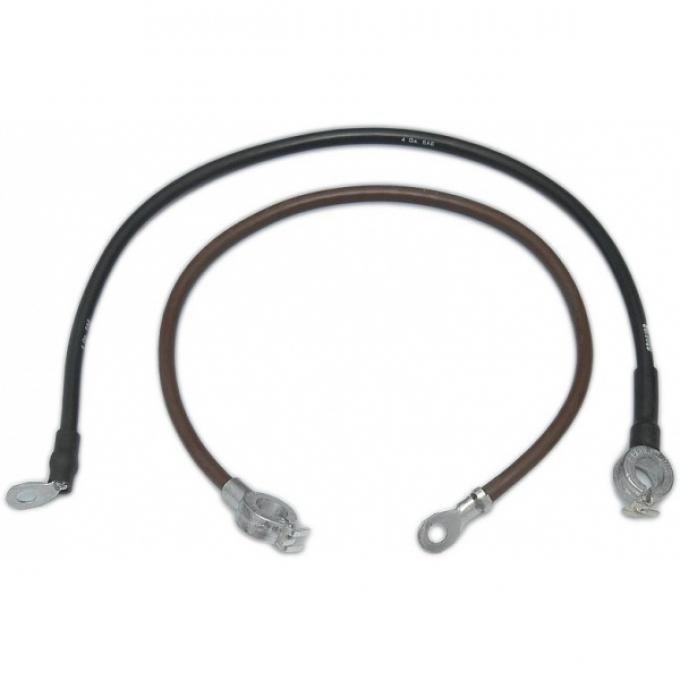 Lectric Limited 1966-1967 Chevrolet Corvette Spring Ring Battery Cables, Big Block, For Cars Without Air Conditioning BC2014