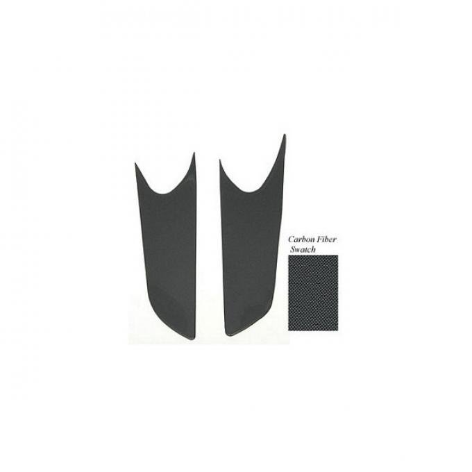 Corvette Door Inserts, Carbon Fiber, 1997-2004