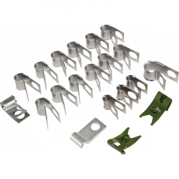 Corvette Brake & Fuel Line Clip Kit, 1968