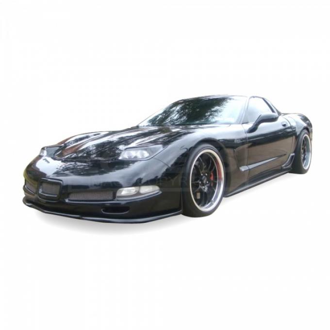 Corvette ZR1 Style Side Skirts, Flat Black, 1997-2004