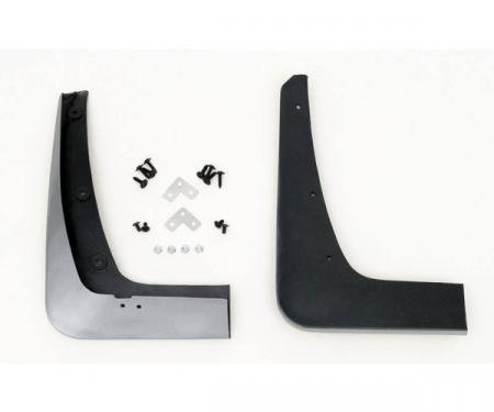 Corvette Splash Guards, Body Contoured, Front, Blade Silver, Altec, 2009-2013