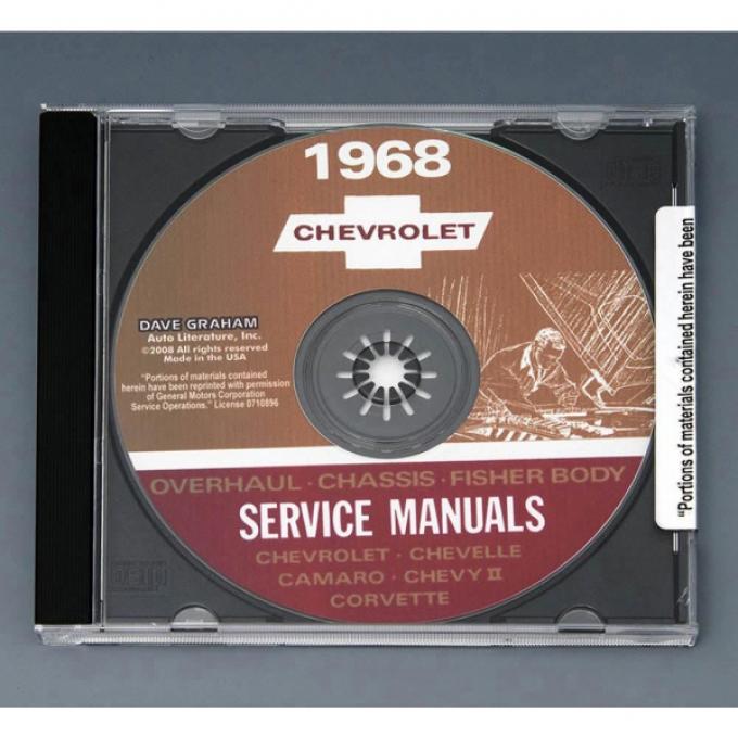 Corvette Service Manual On CD, 1968