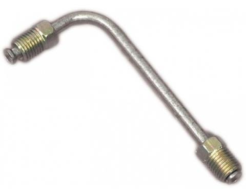 Corvette Brake Line, Left, Front, Block To Hose, Steel, 1963-1968