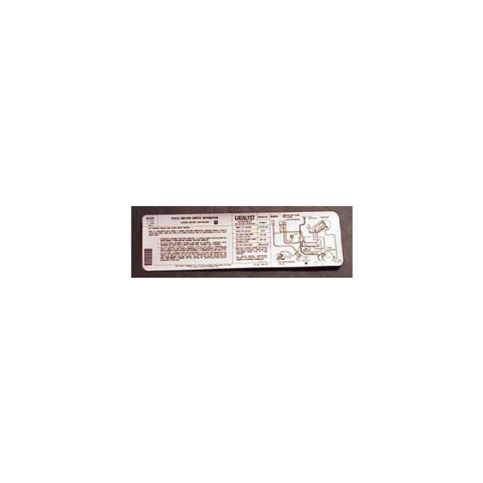 Corvette Emisson Control Decal, For Cars With Automatic Transmission, California, 1981