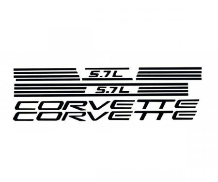 Corvette Fuel Rail Letter Kit, Black 1997-1998