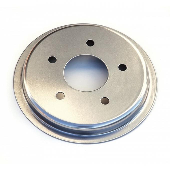 Corvette Brake Rotor Hub Covers, Satin Chrome, 1997-2004