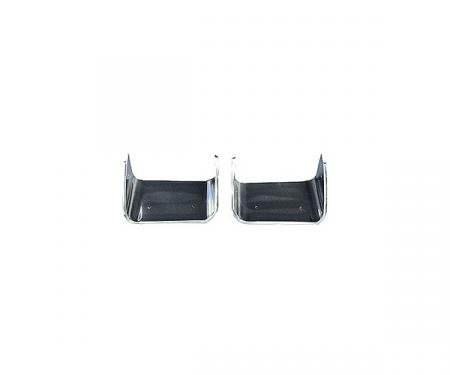 Corvette Exhaust Bezels, Stainless Steel, 1970-1973