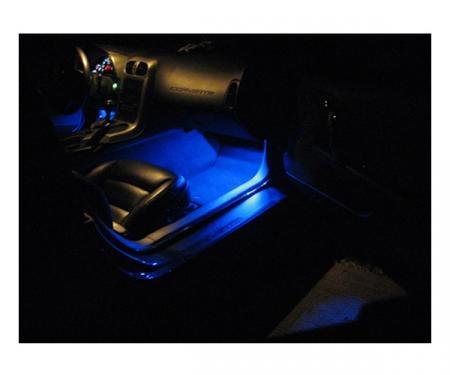 Corvette Footwell Bright LED Kit, 2005-2013 | Blue