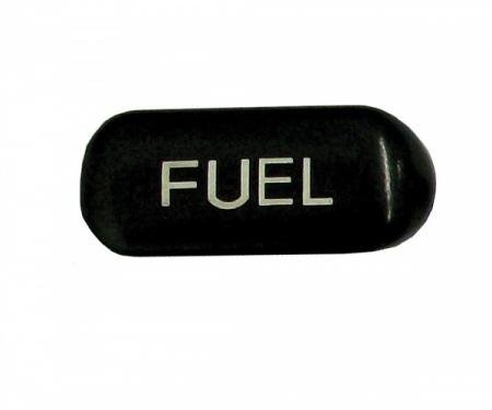 Corvette Button, Fuel, Black/White, 1994-1996