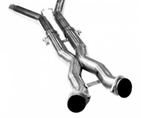 Corvette Kooks 3"x2.5" Stainless Steel Off Road X-Pipe, 2005-2008