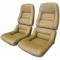 CA 1978-1982 Chevrolet Corvette Leather Seat Covers Leather/Vinyl Original 2" Bolster