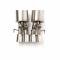 Corvette Exhaust System, With Quad Round Tips, Fusion, For Cars With NPP, B&B, 2008