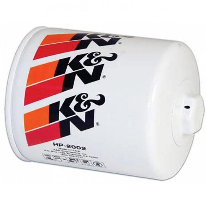 K&N Oil Filter, Long, Screw-On, Performance Gold| HP-3002 Corvette 1956-1991