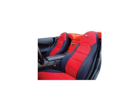 Corvette CoverKing "Dive Suit" Slipcovers Black, With Red Open Insert & C5 Logo, 1997-2004