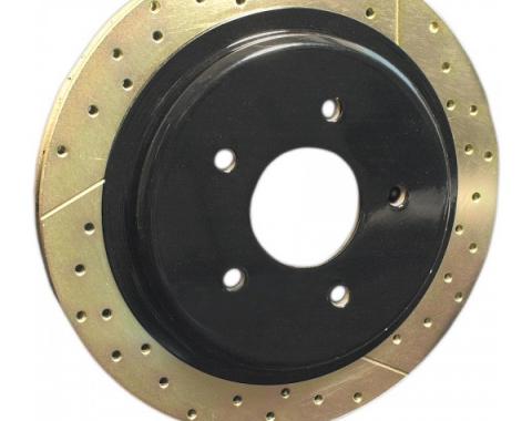 Corvette Brake Rotor Hub Covers, Black, 1997-2004