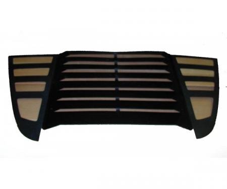 Corvette Louvers, Rear Window, Aluminum, 1984-1996