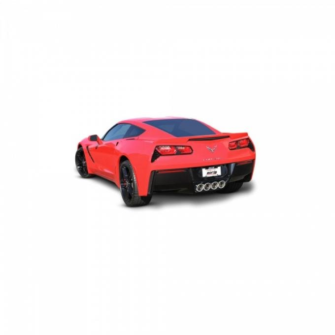 Borla Exhaust Systems S-Type Rear Section 2.75" Exhaust, 4-4.25'' Angle Cut Round Intercooled Tips, w/o NPP| 11877 Corvette 2014-2016
