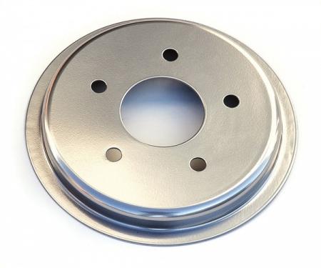 Corvette Brake Rotor Hub Covers, Satin Chrome, 1997-2004