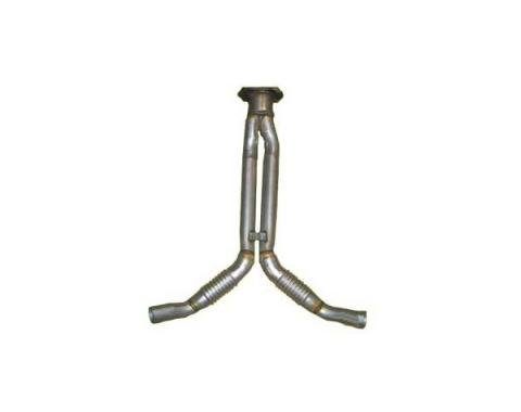 Corvette Rear Exhaust Y-Pipe, Aluminized, 1984-1985
