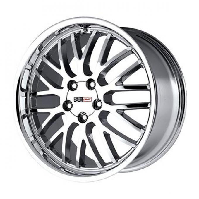 Corvette Cray Manta 18x10.5 Chrome, 1-Piece Wheel, 1997-2013