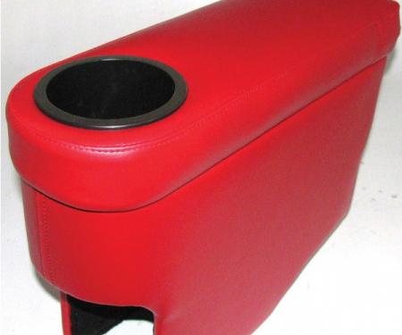 Corvette Center Console, Custom, With Cup Holder, Silver, 1964-1966