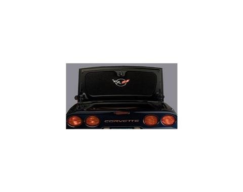 Corvette Trunk Lid Liner, Convertible/Fixed Roof Coupe, With C5 Silver Emblem, 1998-2004