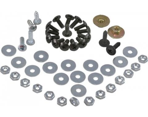 Corvette Weatherstrip Fastener Kit, Convertible Top 50 Piece, 1968-1975