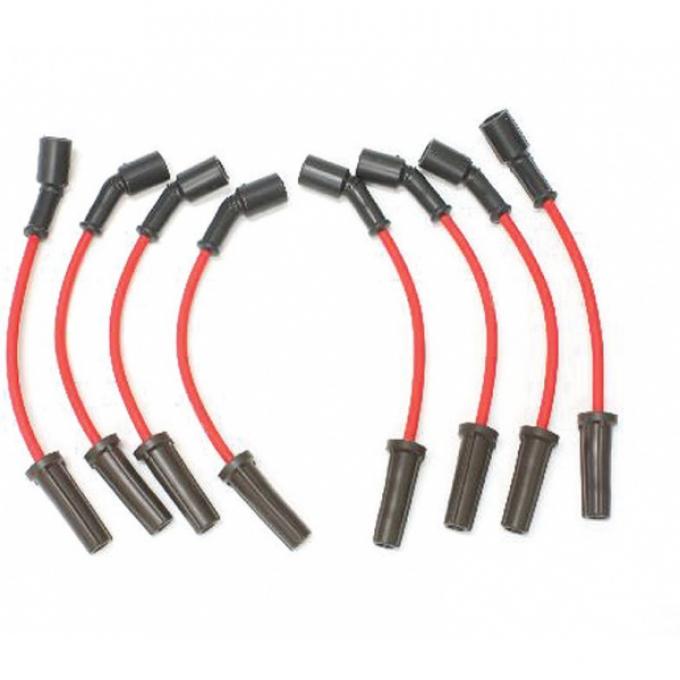 Corvette High Performance Flame Thrower Spark Plug Wires, Red, 2008-2013