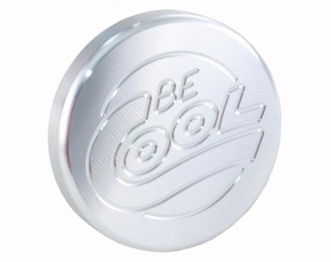 Corvette Radiator Cap, Round, With Natural Finish, Be Cool, 1955-1989