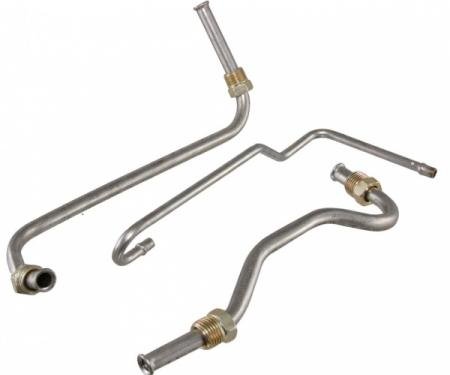 Corvette Fuel Pump Lines To Carburetor, 390 HP, Three Line, Stainless Steel 1969