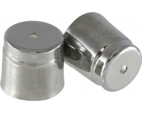 Corvette Air Conditioning Check Valve Cap Covers, Chrome, 1997-2013